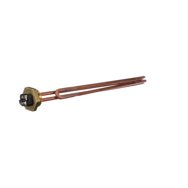 A Hubbell C1315-27 heating element with a square head on a copper pipe.