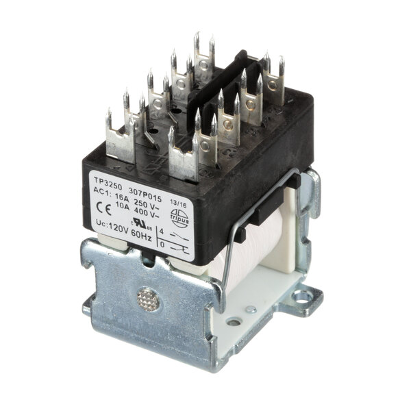 A close-up of a small Bizerba Mini Contactor with a black and silver cover.