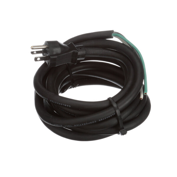 An Alto-Shaam black electrical cord with a plug.