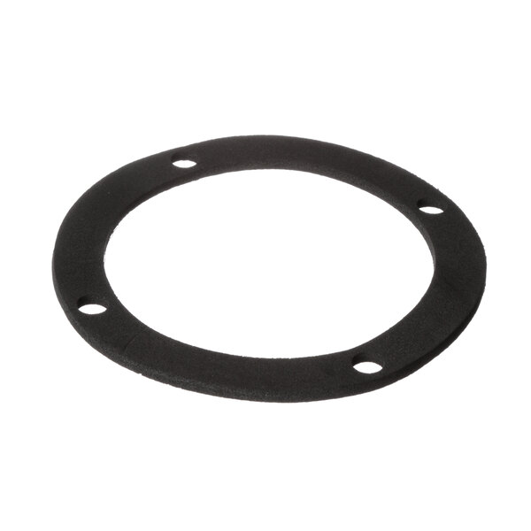 A black rubber Blakeslee gasket with holes.