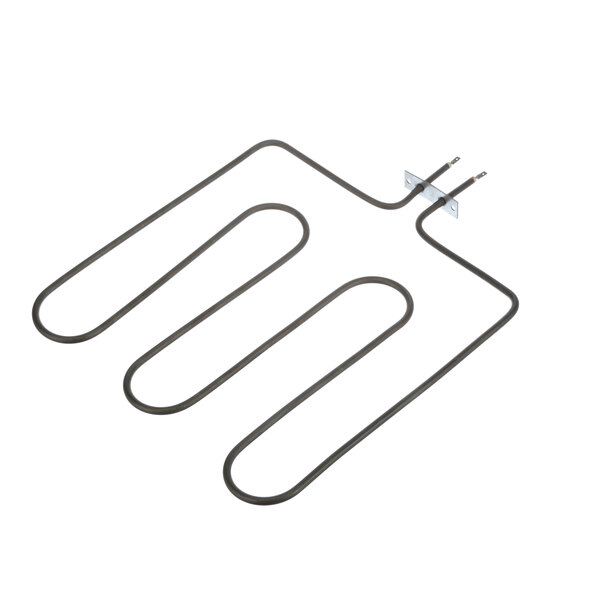 A Bakers Pride heating element with two wires attached.