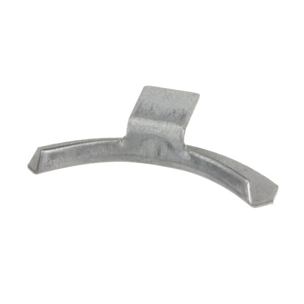 A Moffat gasket clip, a metal bracket with a square shape and a small hole in it.