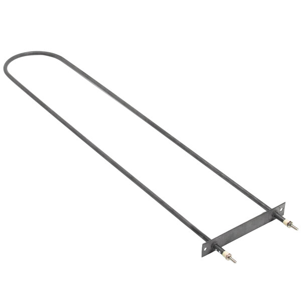 A Bakers Pride heating element with metal frame and screws.