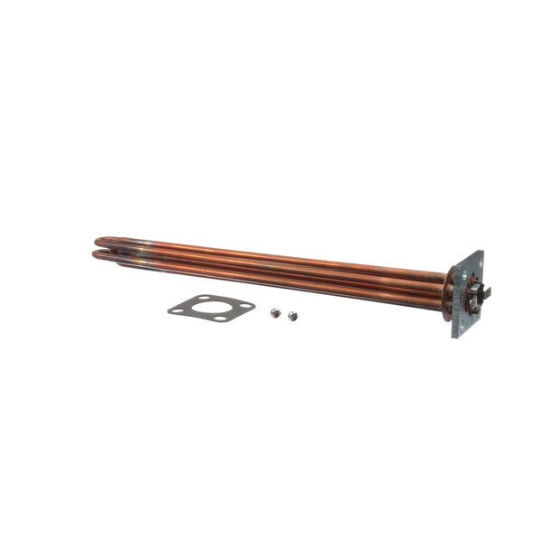 A Hatco heating element with screws on copper pipes.
