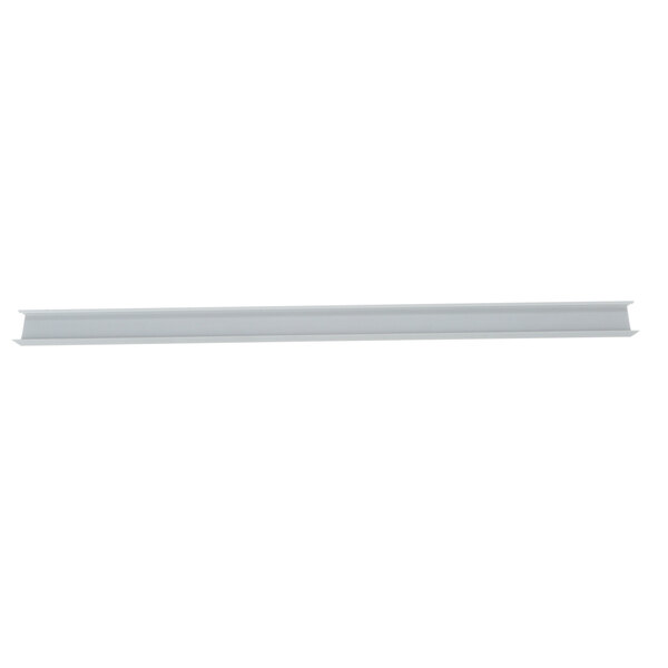 A white metal bar with a long strip of metal.