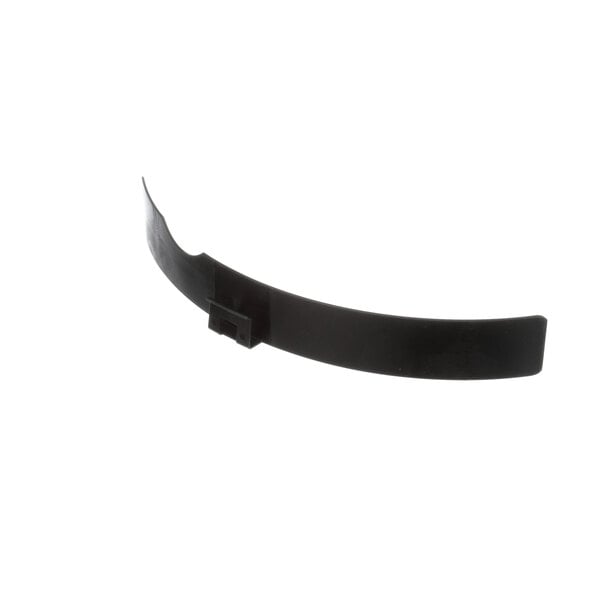 A black plastic band with a metal buckle.