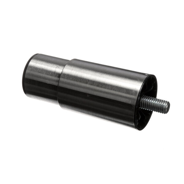 A black metal cylinder with a bolt on the end.