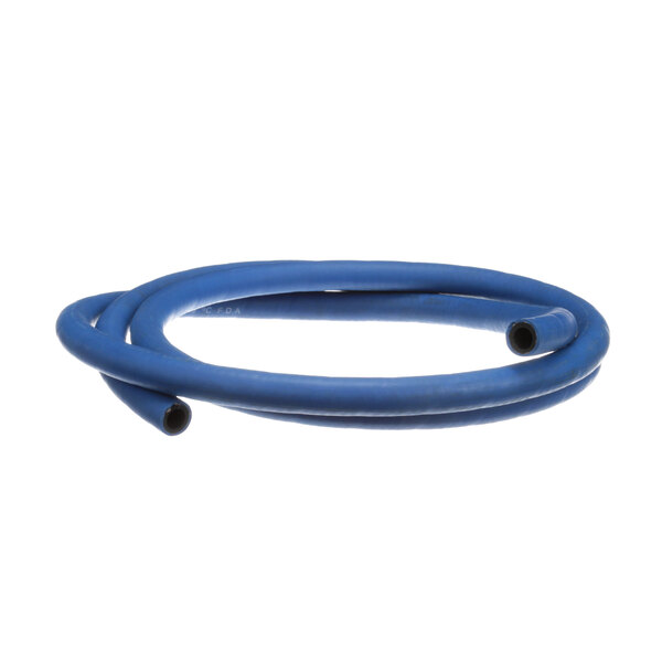A blue Alto-Shaam hose with black ends.