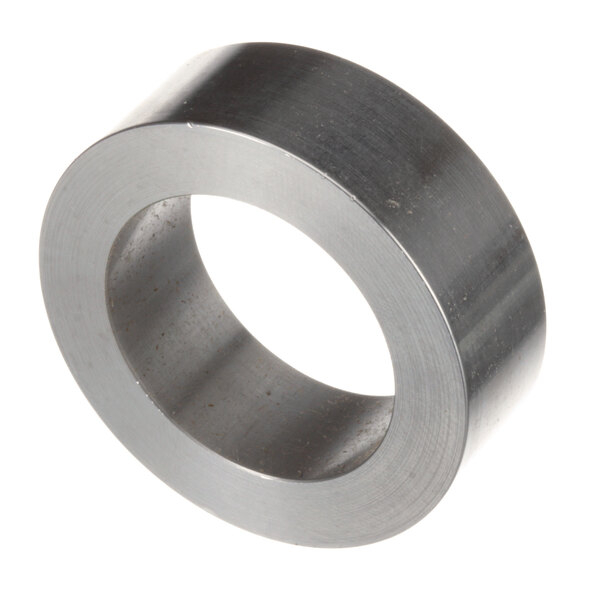 A close-up of a Hobart bushing, a steel ring with a flat circular surface.
