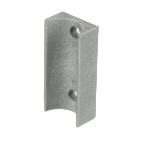 A grey metal Champion Block Upper Pivot with two holes on the side.