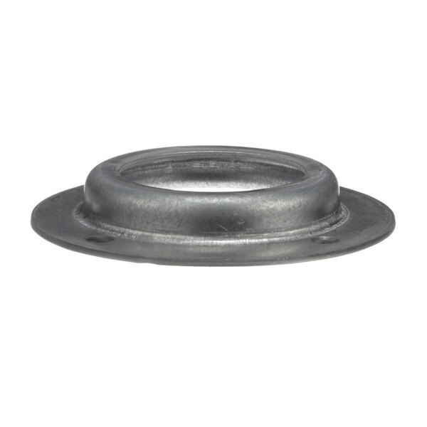 A metal SaniServ bearing cap with a hole in it.