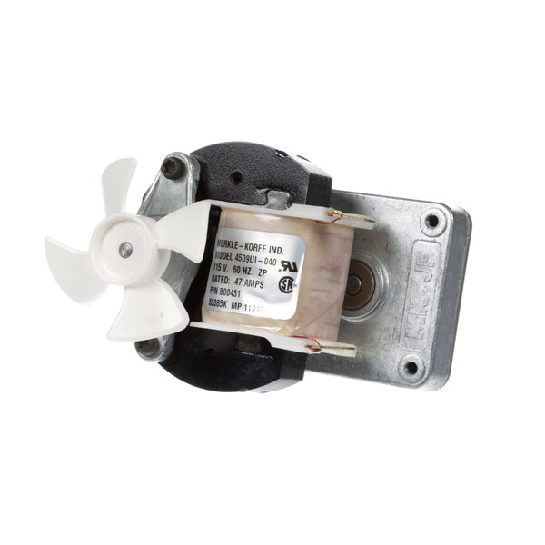 A True Refrigeration gear drive motor with a small metal and plastic fan on top.