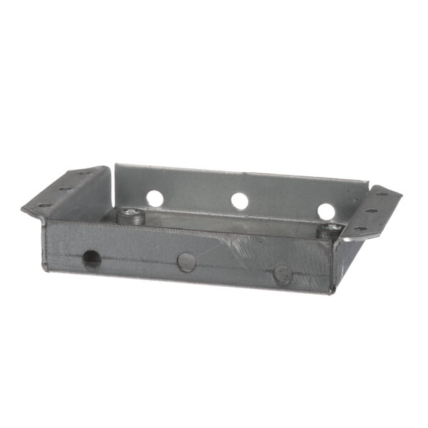 A metal piece with holes for a Frymaster Leg Kit.