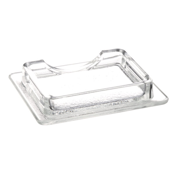 A clear glass cover for Doyon Baking Equipment on a white background.