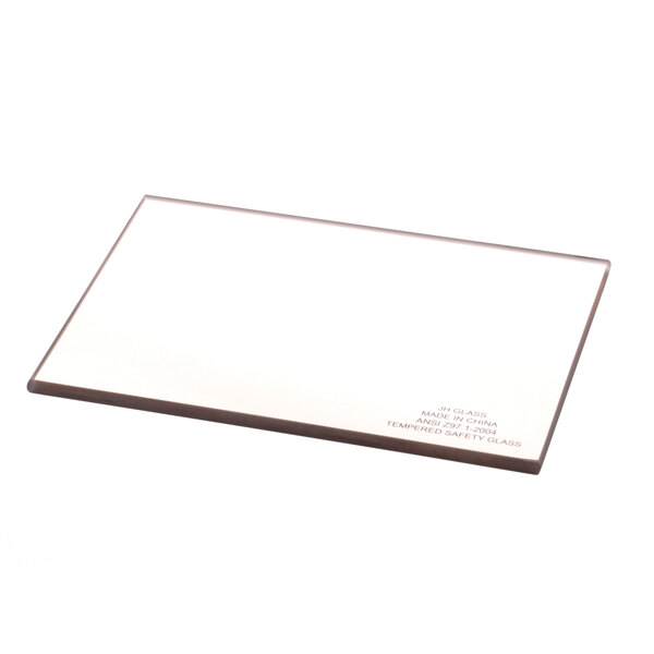 A white rectangular piece of paper with brown writing.