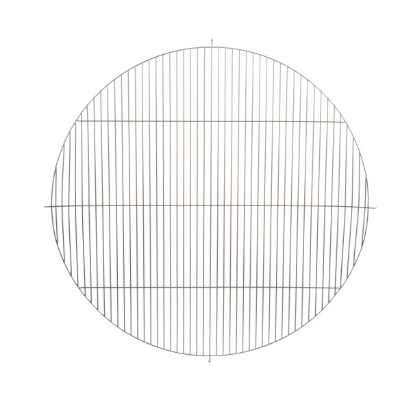 A Blodgett wire baffle guard, a circular metal grid with lines.