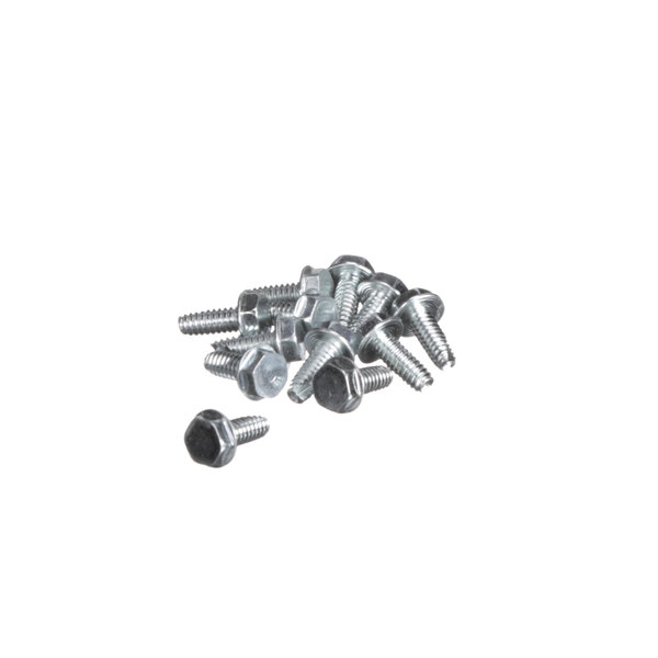 A pile of Manitowoc Ice Sl Hex Hd screws on a white background.