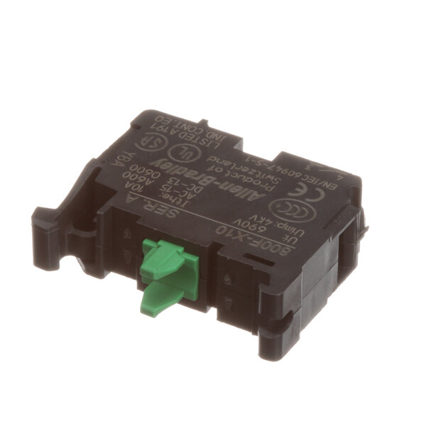A black and green Accutemp electrical contact circuit board with a green connector.