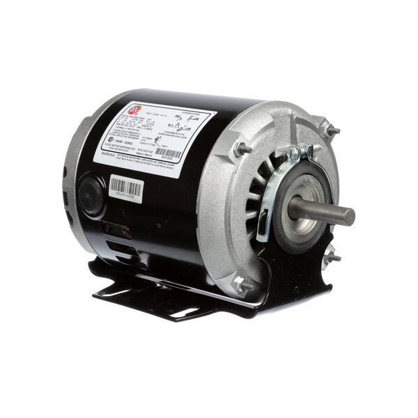 A black and silver Perlick electric motor.