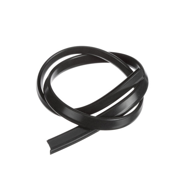 A black rubber strip with ridges.