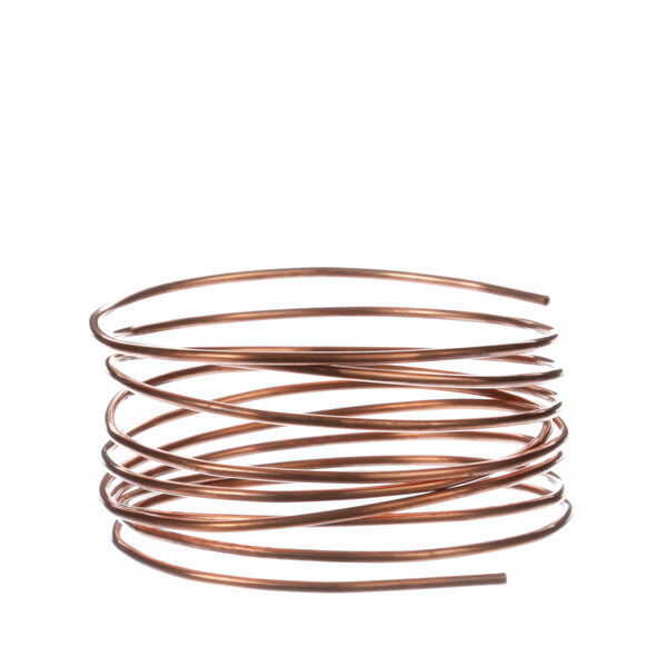 A close-up of the Beverage-Air 203-127A Cap Tube, a coil of copper wire.
