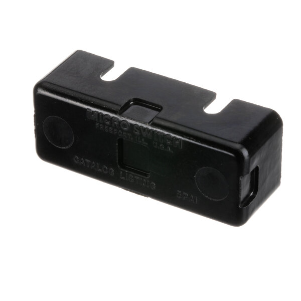 A black rectangular plastic Jade Range microswitch cover.