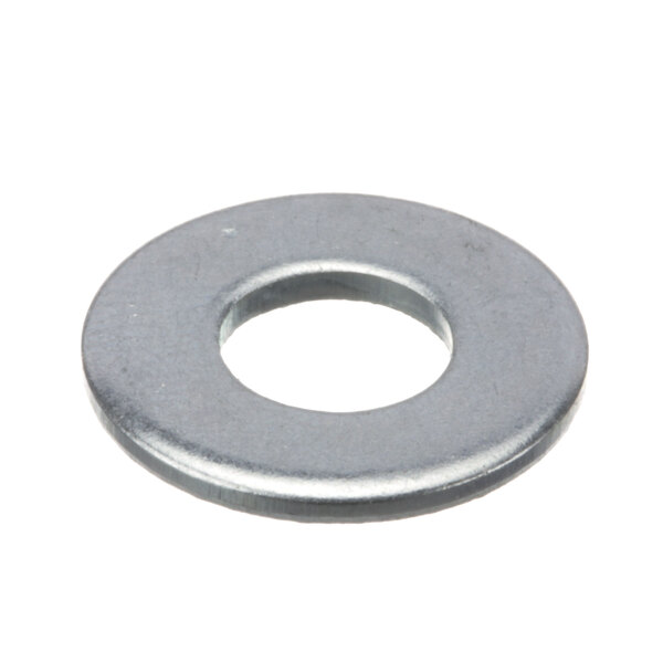 A close-up of a metal Avtec zinc washer.
