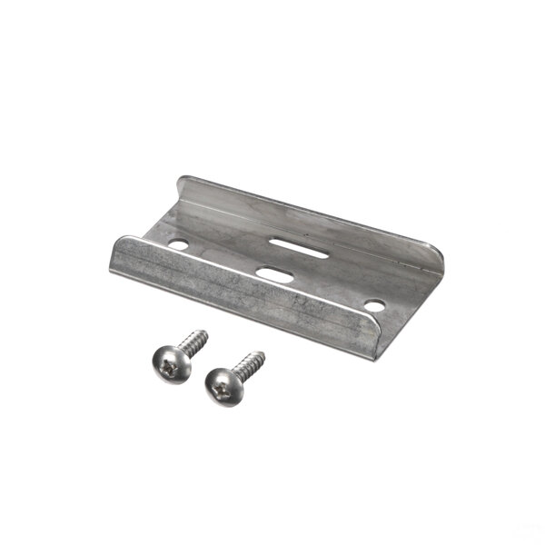 A Dispense-Rite metal bracket with screws.