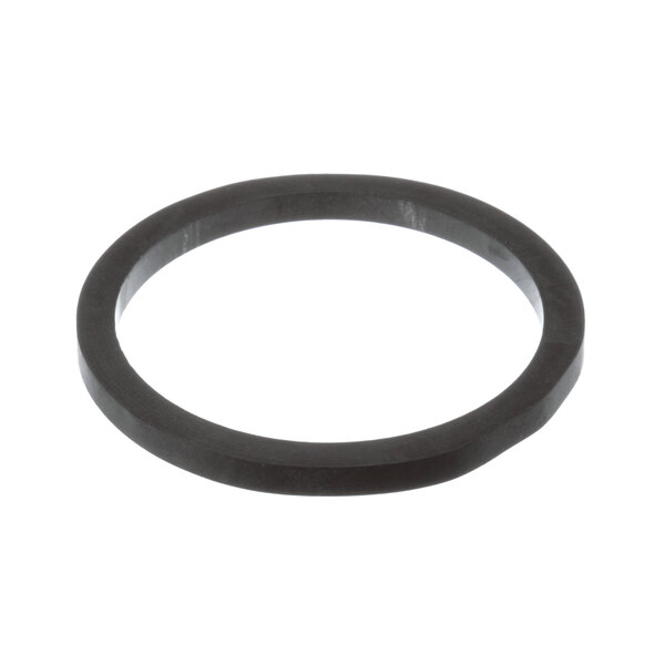A black rubber gasket for a Hobart dishwasher on a white background.