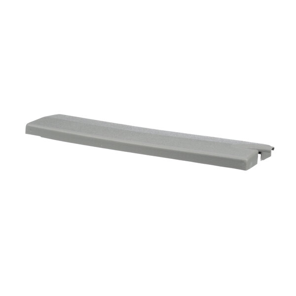 A grey rectangular Randell evaporator drain pan with a white background.
