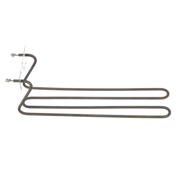 A pair of metal heating elements with wires attached.