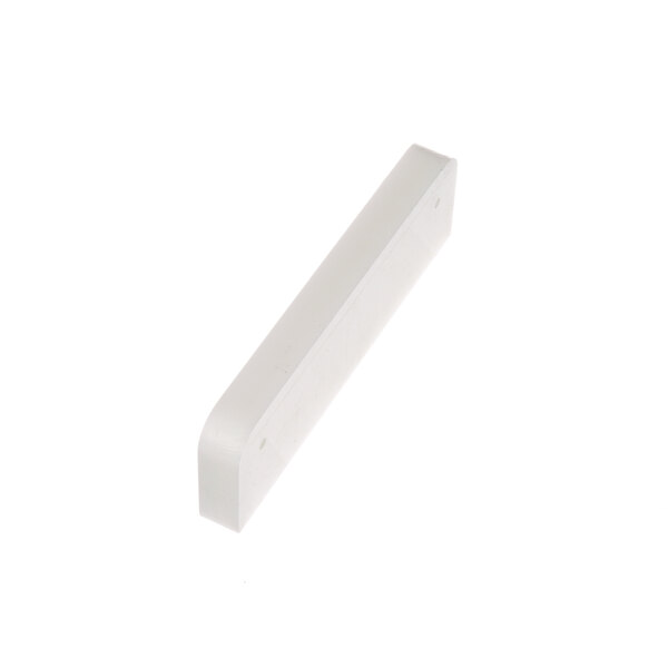 A white rectangular object on a white background.