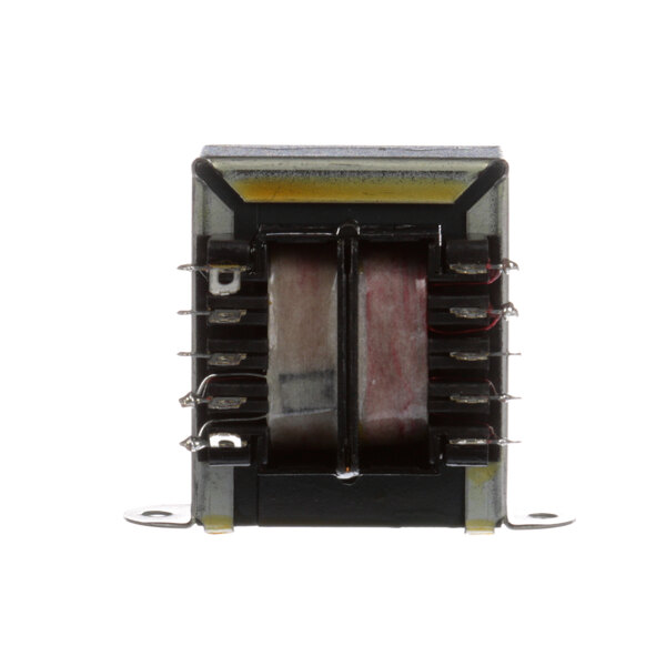 An Antunes transformer with two wires in a close-up.