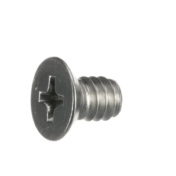 A close-up of a screw.
