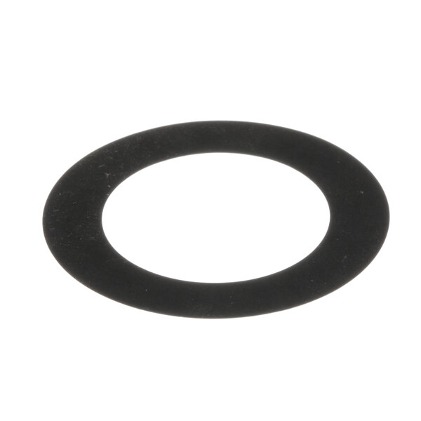 A black oval rubber washer.