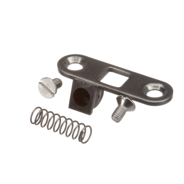 A metal piece with screws and a spring, part of a Globe X200S3 Plunger Kit.