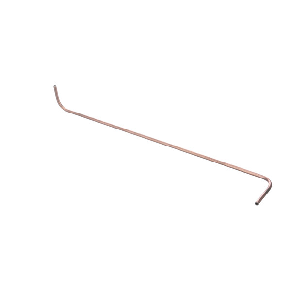 A long thin copper tube with a metal rod on the end.