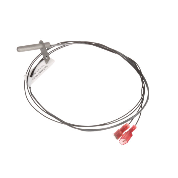 A red and white wire connected to an Accutemp reed switch.