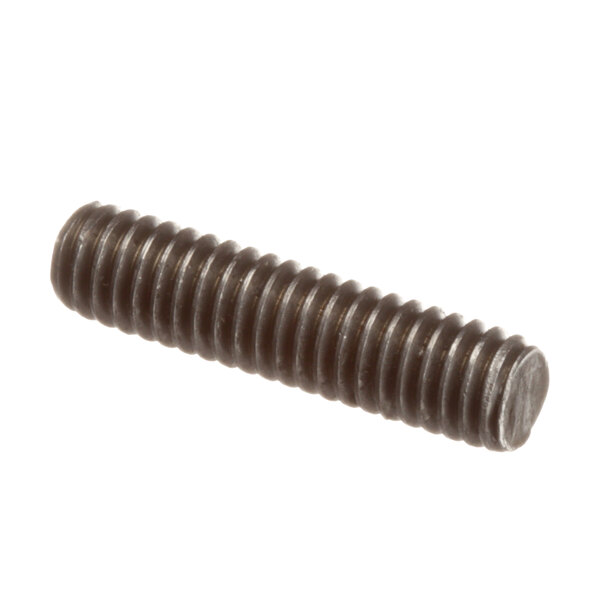 A Carter-Hoffmann stainless steel screw with a black head.