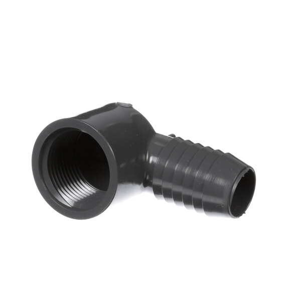 A Beverage-Air black plastic pipe fitting.