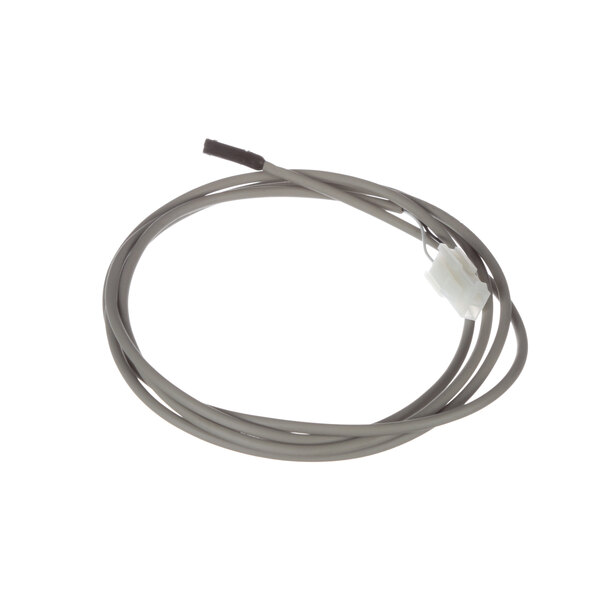 A white cable with a grey connector.