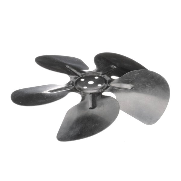 A black propeller blade for a Turbo Air Refrigeration fan.
