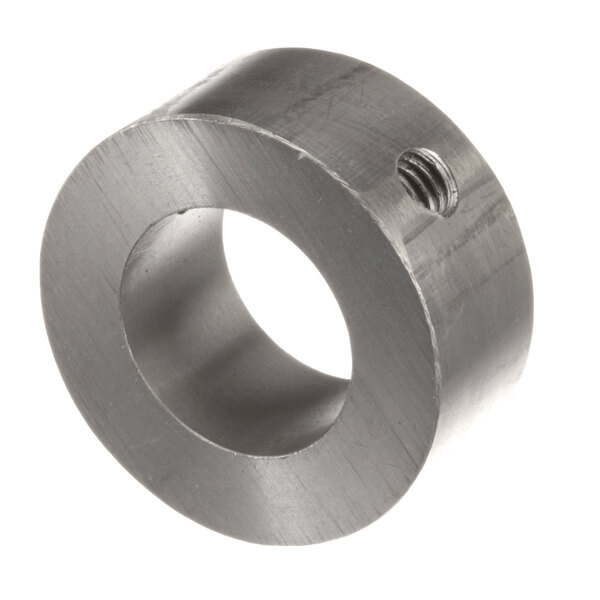 A metal ring with a screw.