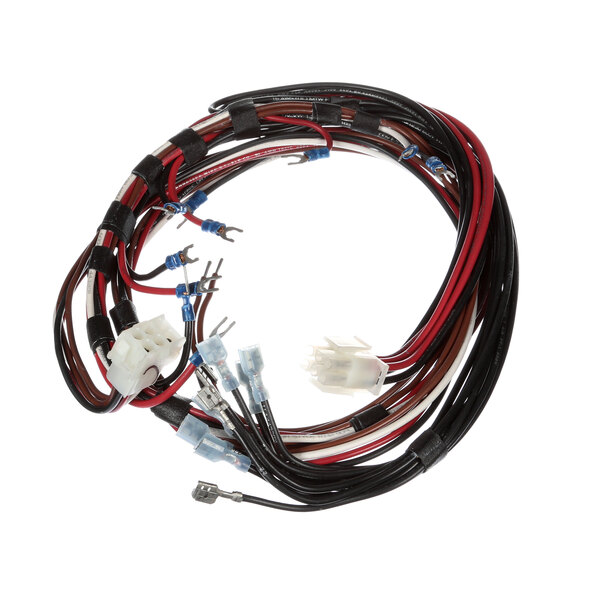 A white wire harness coil for a Garland sandwich and panini grill.