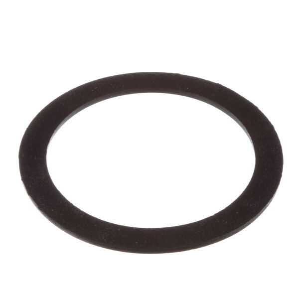 A black rubber gasket with a black circle on a white background.