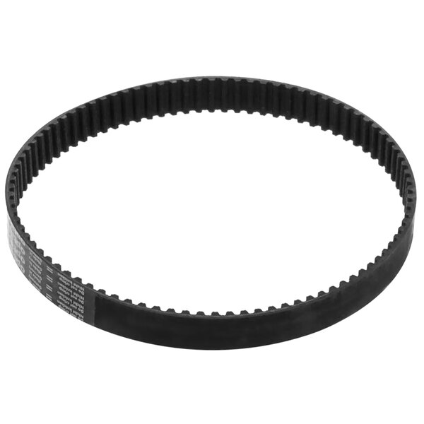 A black Robot Coupe 507341S timing belt.