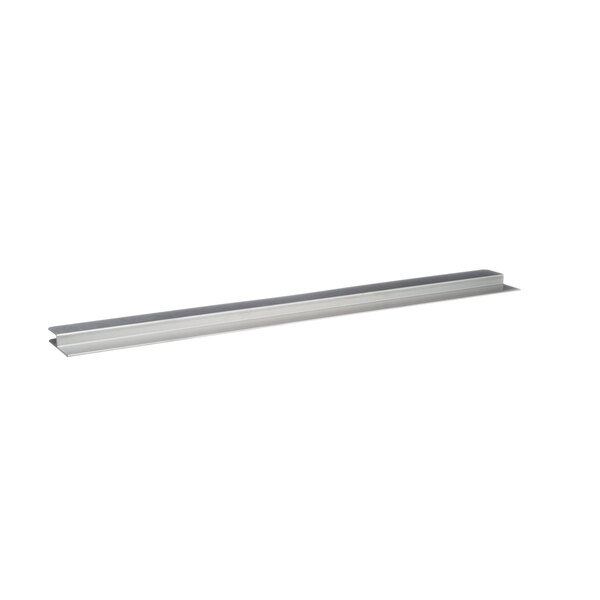 A long metal bar with a rectangular end on a white background.