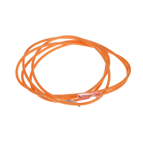 A close-up of a Garland range orange cable with wire leads.