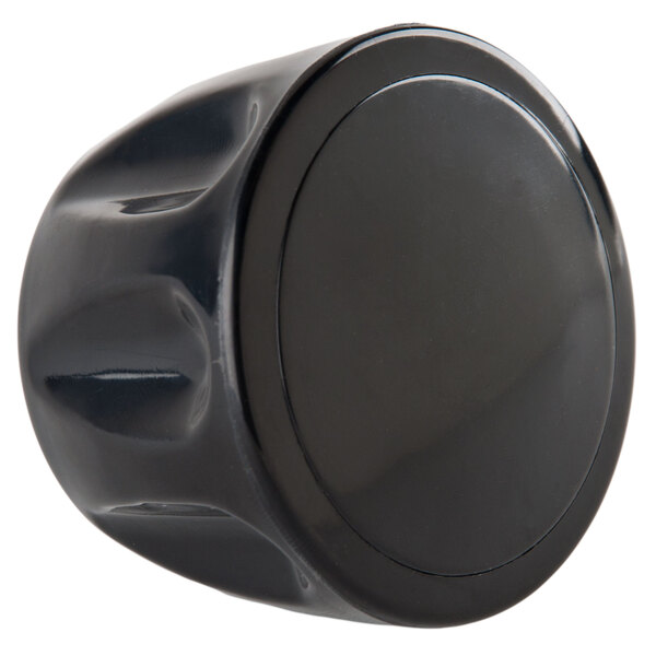 A black plastic knob for an Avantco meat slicer.