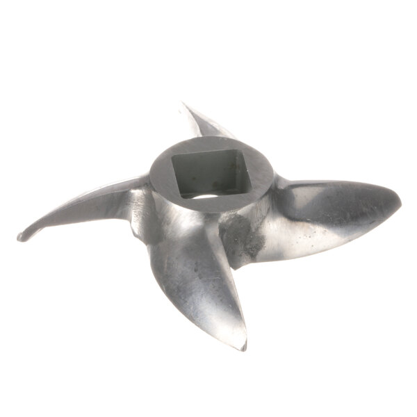 A Vollrath metal propeller blade with a square hole.